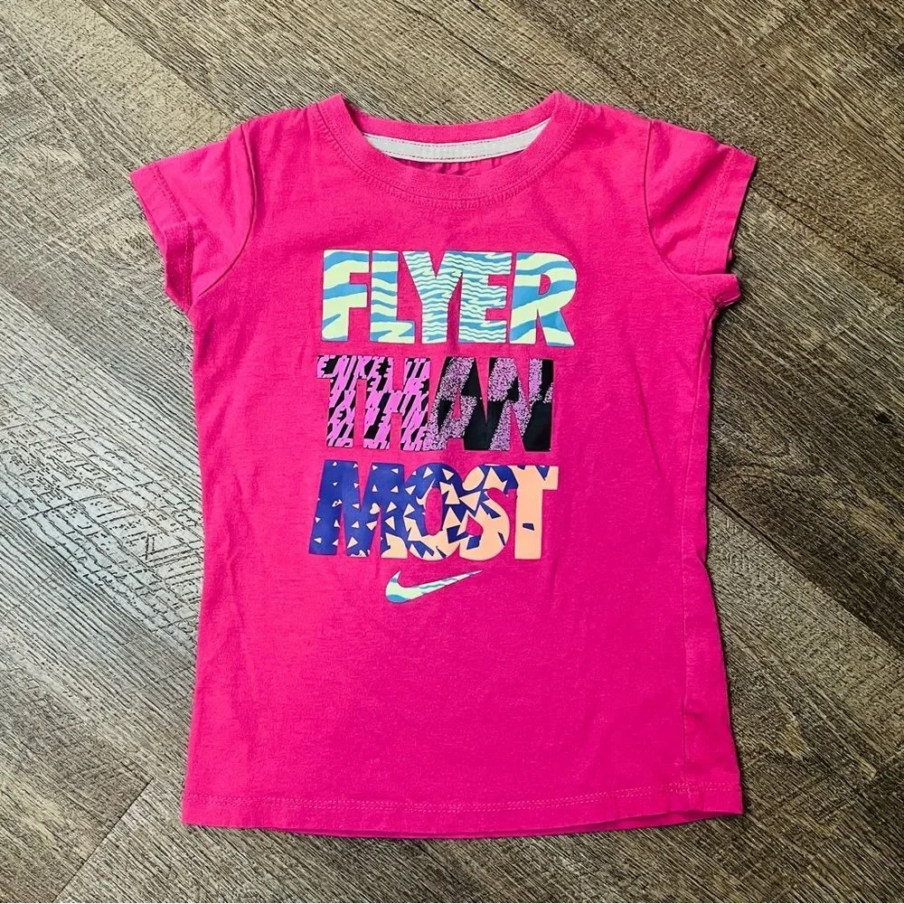 Nike Girls 4T 5 Summer Clothes Lot 3pc Shirt Tank Tie Dye Biker Shorts